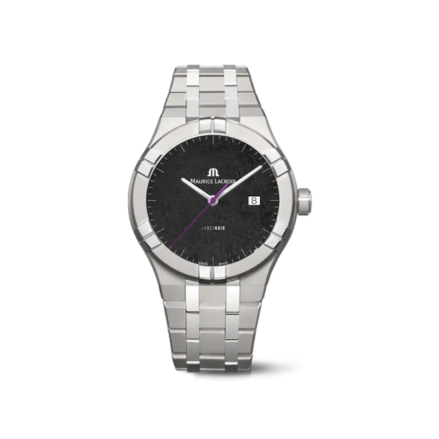 Label Noir Aikon Automatic 42MM klokke titan svart lilla viser