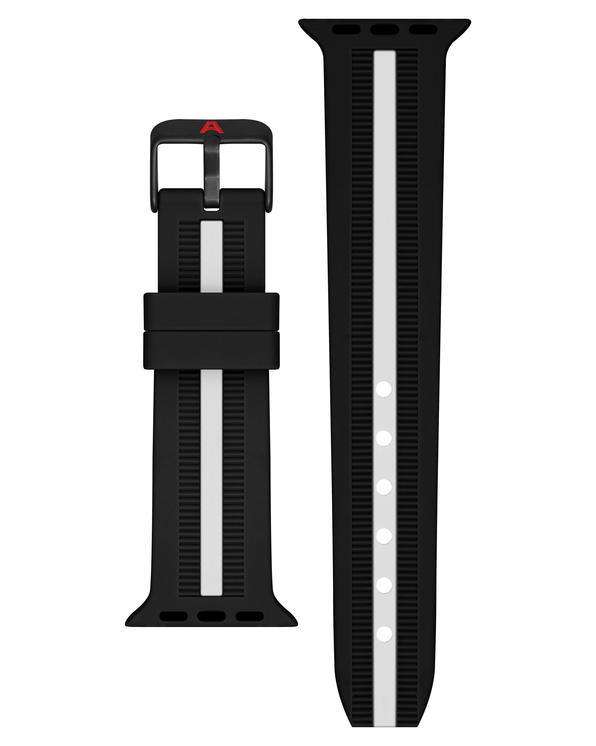 Armitron Racer klokkereim Apple Watch svart/hvit