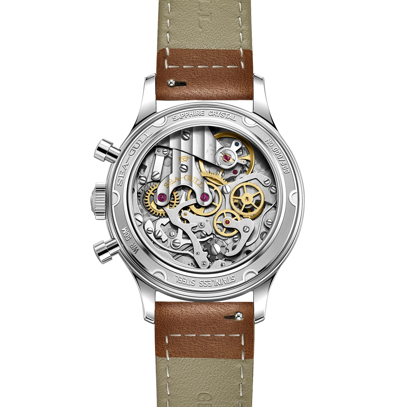Sea-gull 1963 Polar Night Panda Eye 37,3mm kronograf