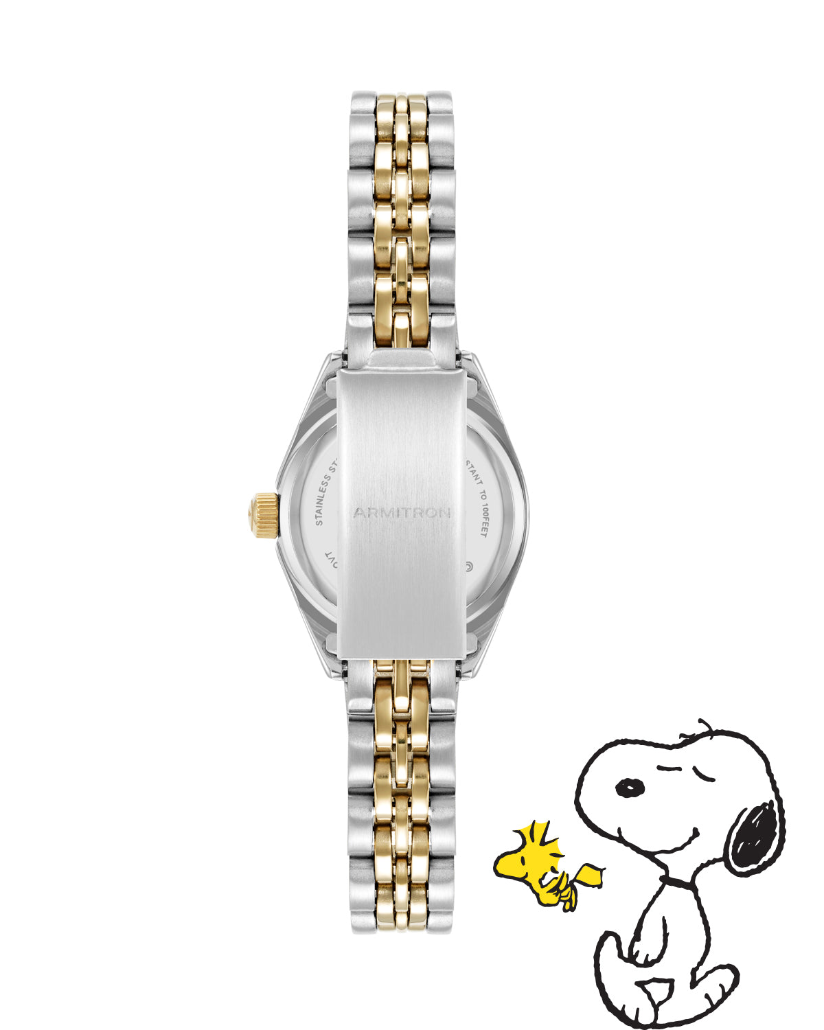 Armitron x Peanuts The Hug 24,5mm dameklokke tofarget