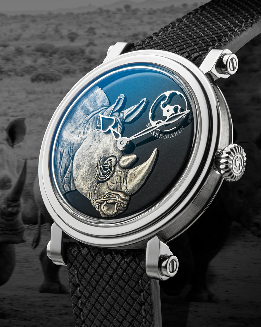 Speake-Marin Rhinoceros klokke titan håndgravert