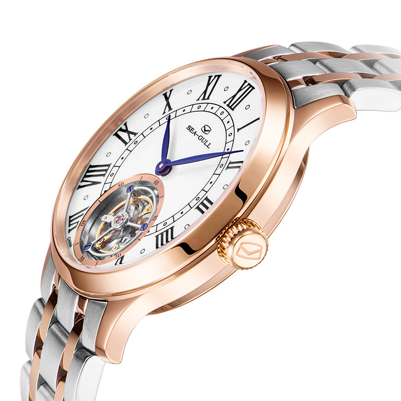 Sea-gull Artisan Heritage 517.11.8812 tourbillon hvit 42mm