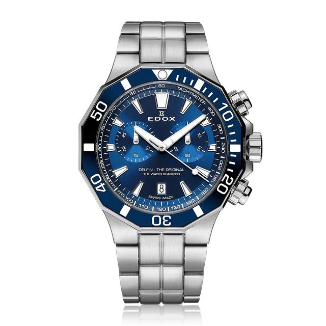 Edox Delfin The Original Chronograph herreklokke