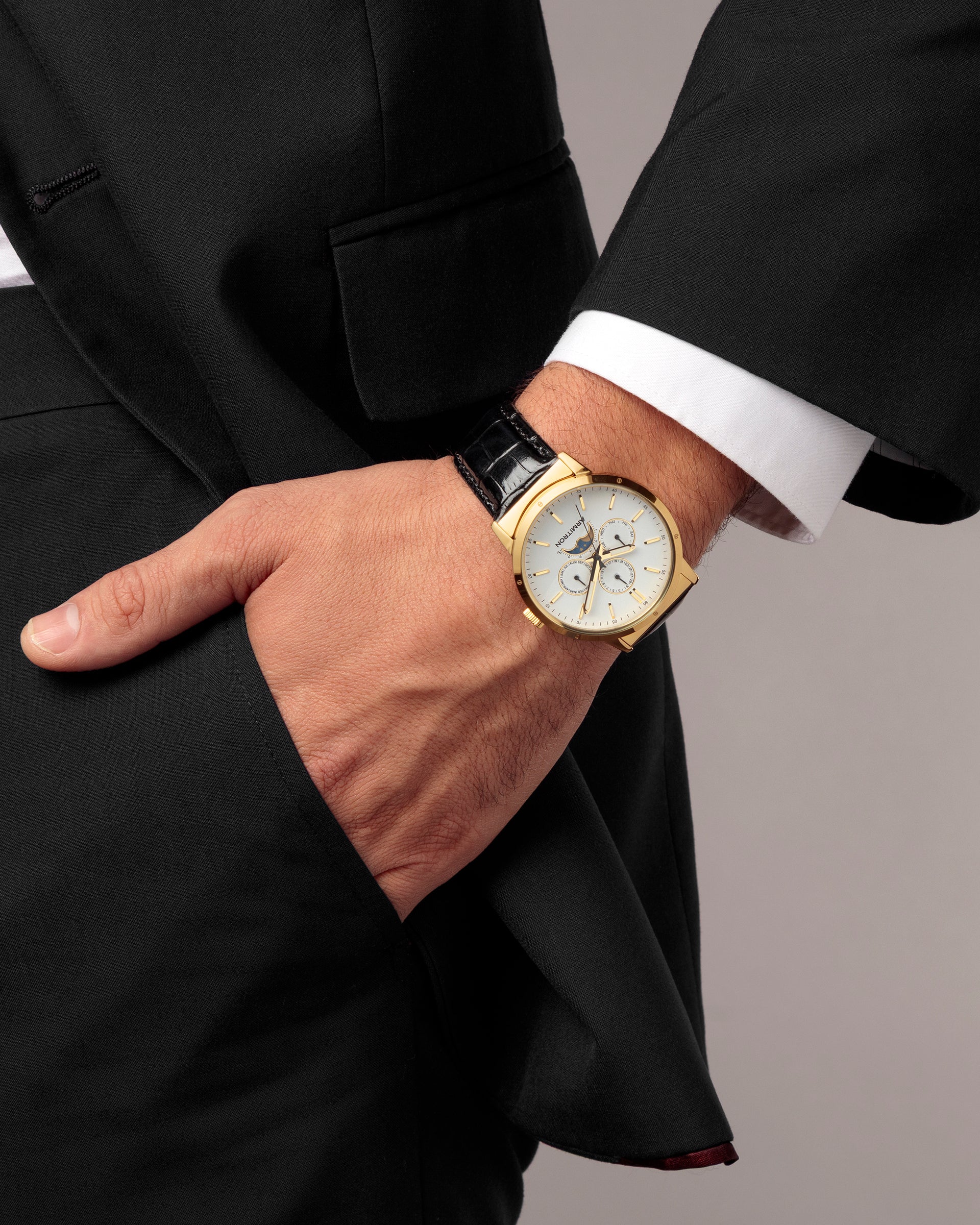 Armitron Heritage 48 42mm herreklokke månefase