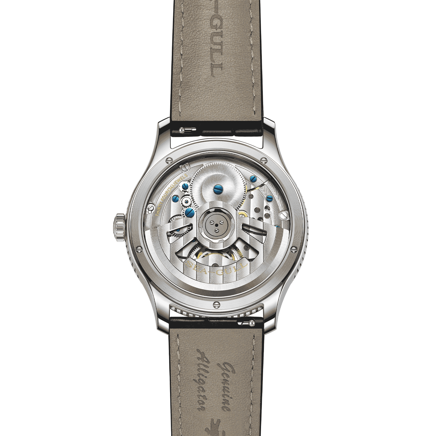Sea-gull 818.12.8850 herreklokke hvit automatisk