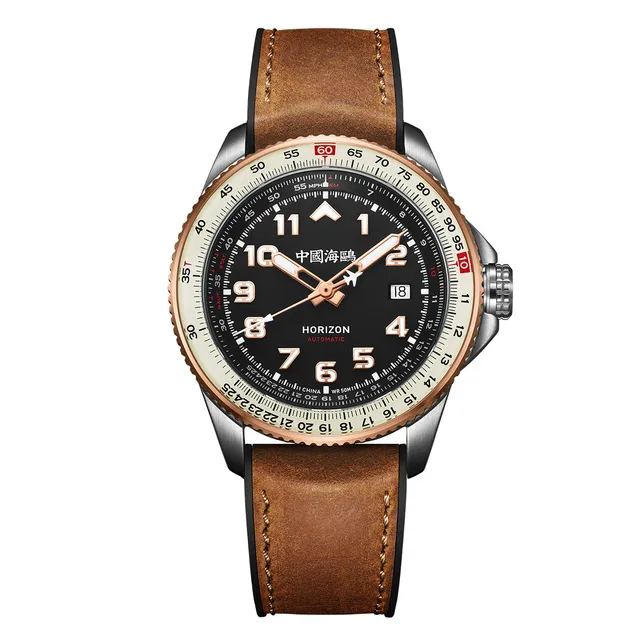 Sea-gull Aviation 214.27.1124 herreklokke 42,5 mm tachymeter