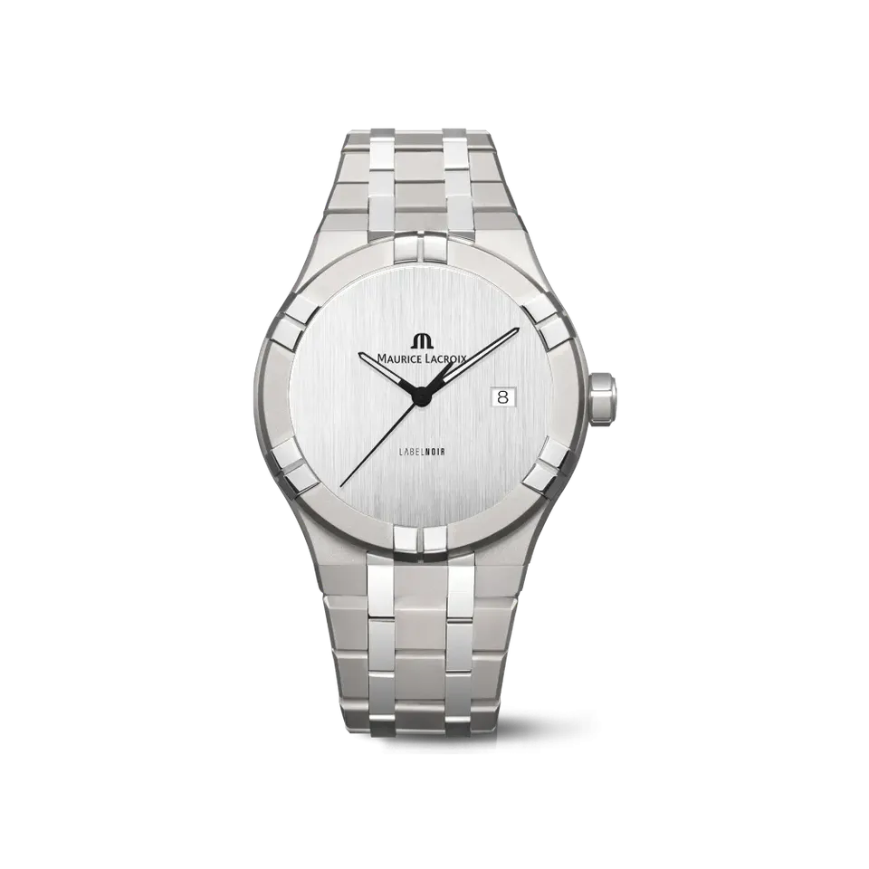 Label Noir Aikon Automatic 42MM herreklokke titan hvit