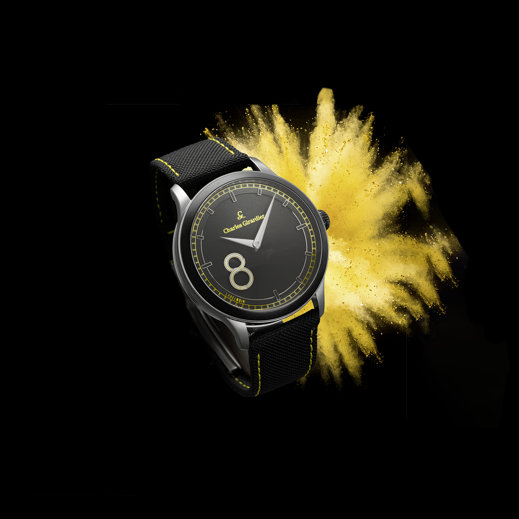 Label Noir M8 Black klokke svart limitert 15 stk