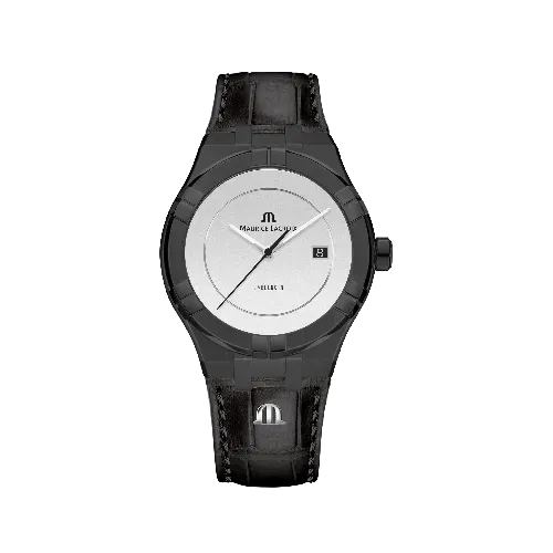 Maurice Lacroix Aikon Automatic 42mm klokke svart PVD skinn