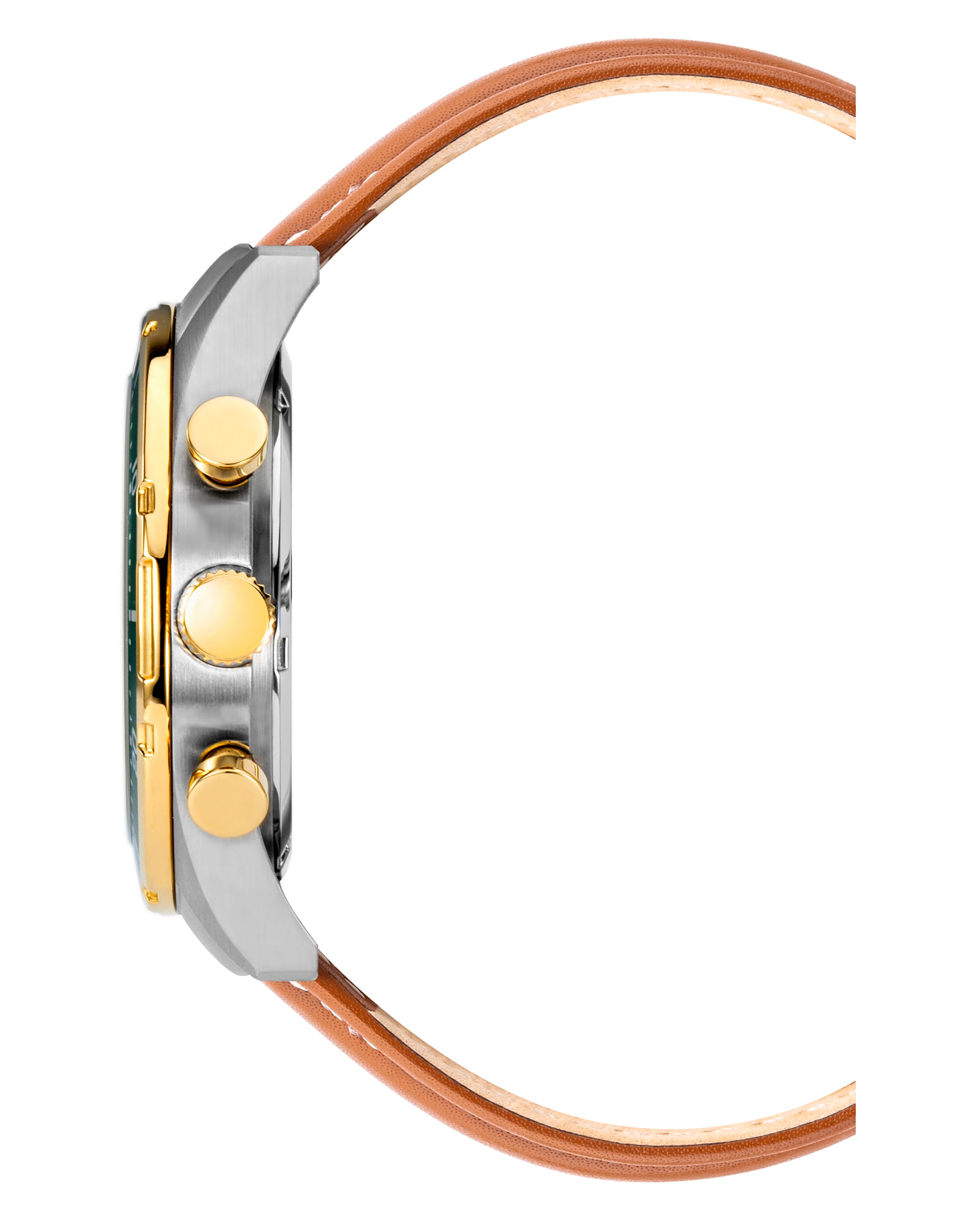 Armitron Lloyd 42mm herreklokke grønn lær