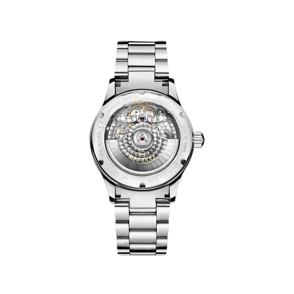 Sea-gull 816.19.1090 herreklokke automatisk blå 39 mm