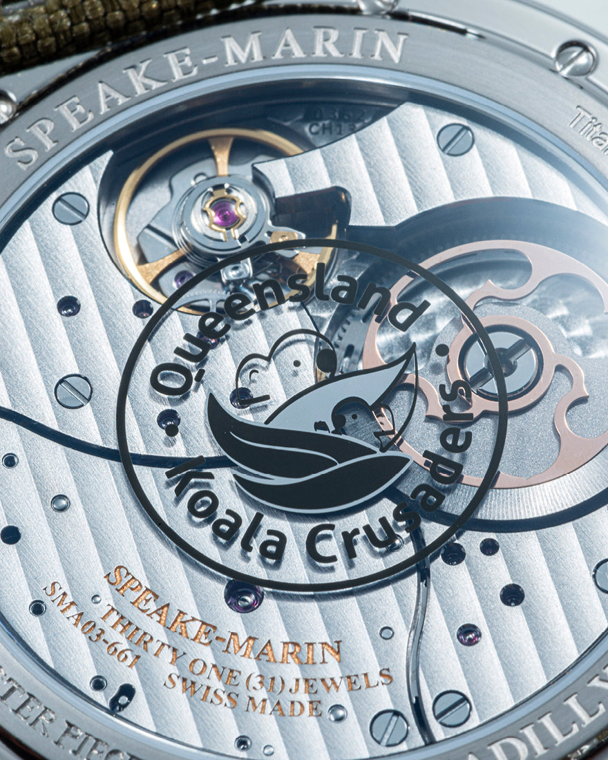 Speake-Marin Koala klokke grønn titan 38mm/42mm