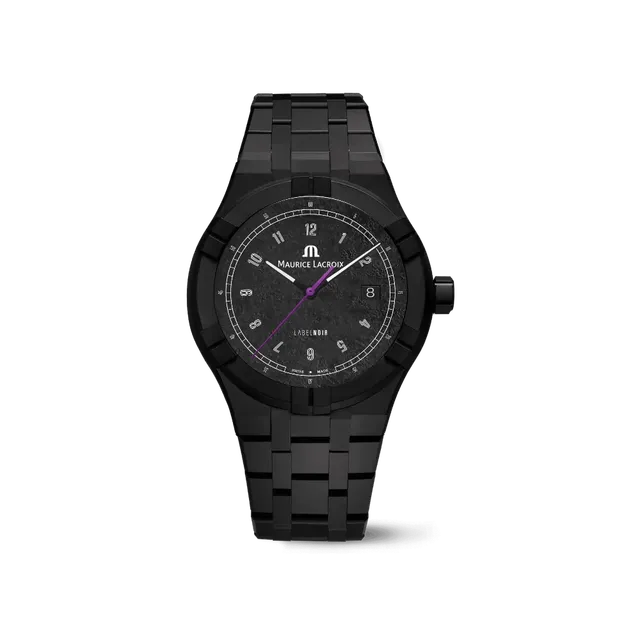 Label Noir Aikon Automatic 42MM klokke keramikk lilla sekundviser
