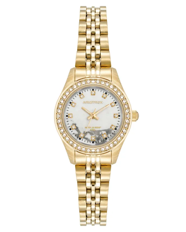 Armitron Minnie Stone Dial 26mm dameklokke gull howlite