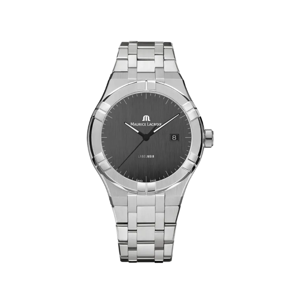 Label Noir Aikon Automatic 42MM klokke stål svart