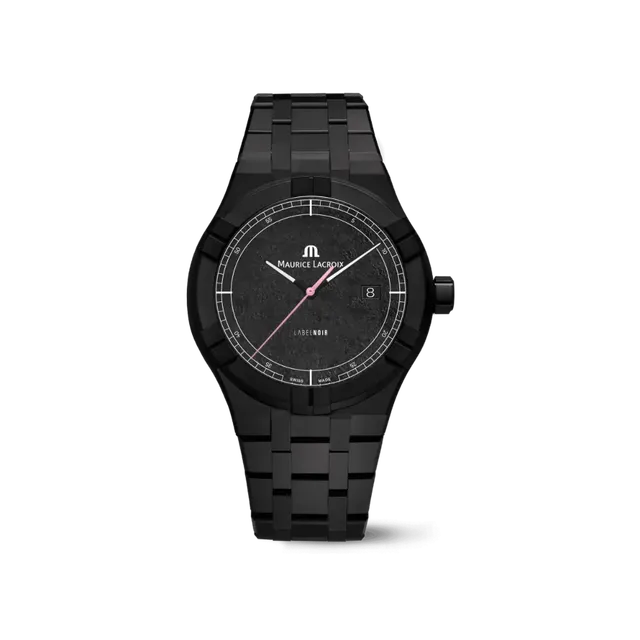 Label Noir Aikon Automatic 42MM klokke keramikk sort laser