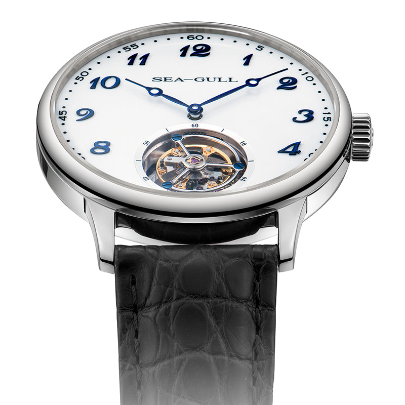 Sea-gull Artisan Heritage 818.13.8809 tourbillonklokke hvit