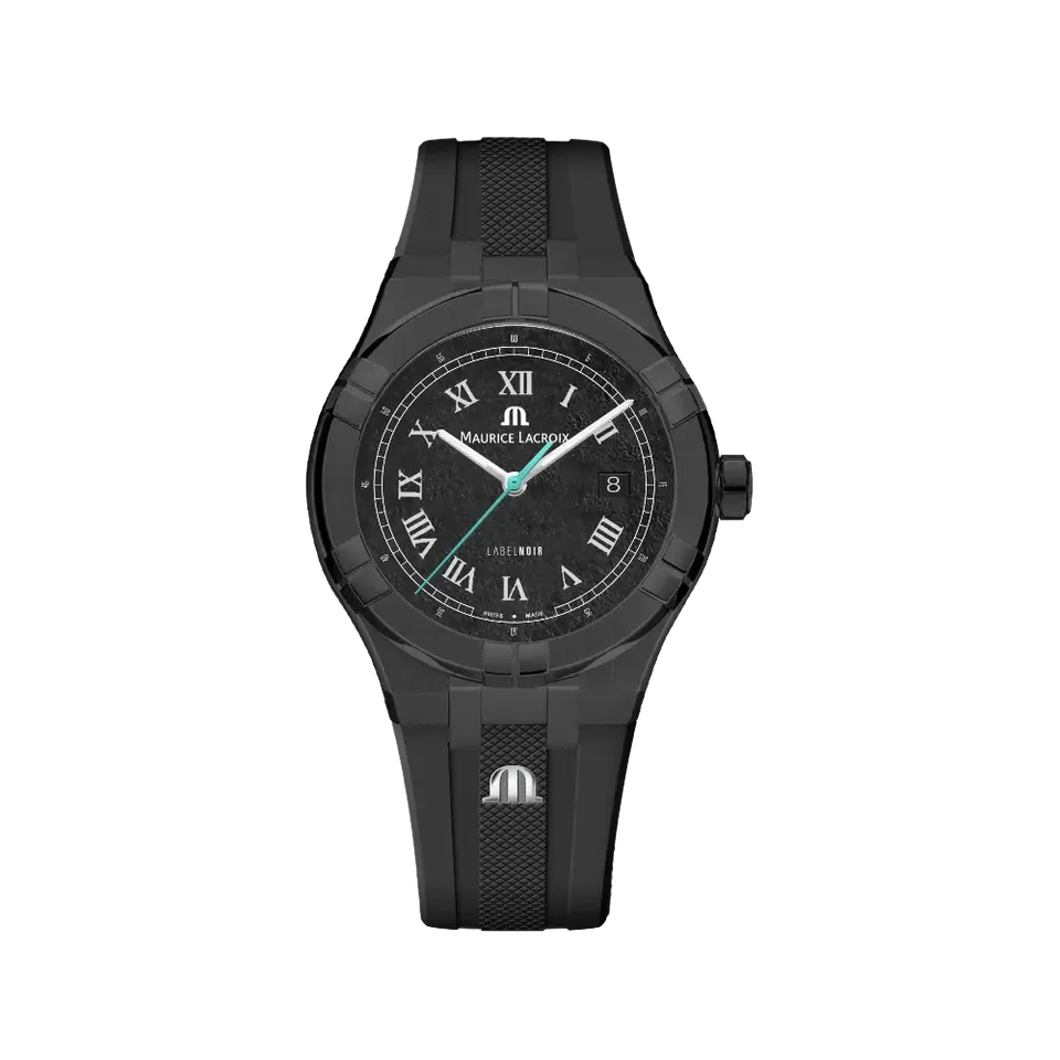 Label Noir Aikon Automatic 42MM klokke PVD gummi svart