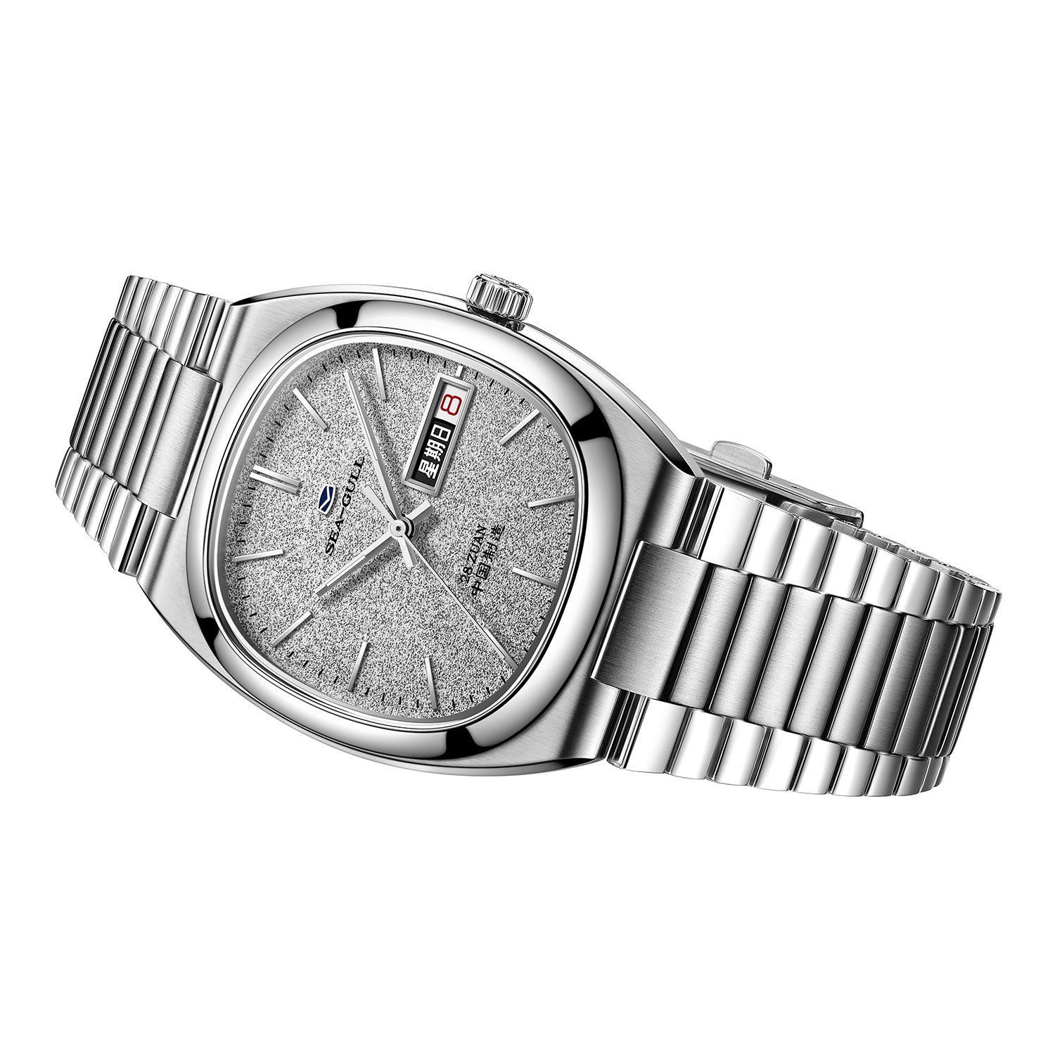 Sea-gull 826.92.1051C herreklokke automatisk grå 36mm