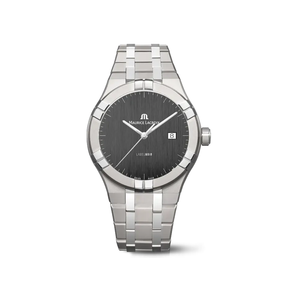 Label Noir Aikon Automatic 42MM klokke titan hvit skive