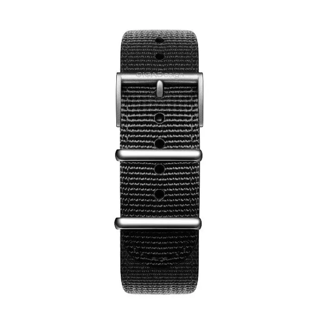 CIGA Design nylonrem 22mm svart tekstil