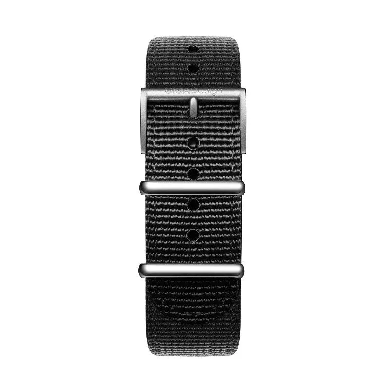 CIGA Design nylonrem 22mm svart tekstil