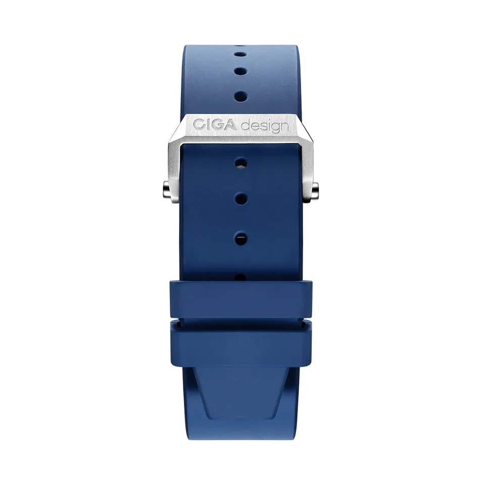 CIGA Design Blue Planet klokkerem 22 mm blå
