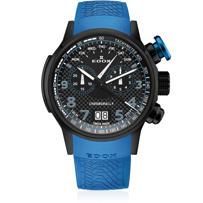 Edox Chronorally Chronograph herreklokke kronograf