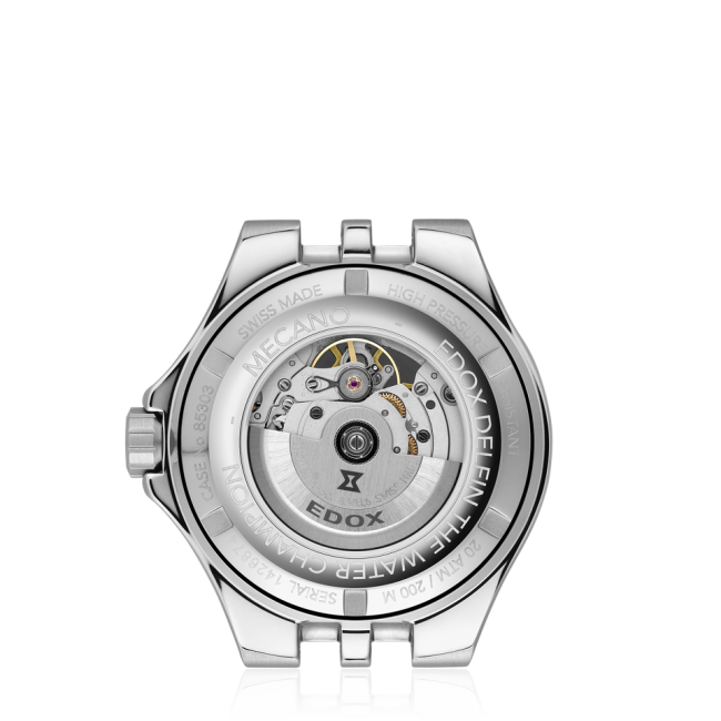 Edox Delfin Mecano Automatic herreklokke åpen skive