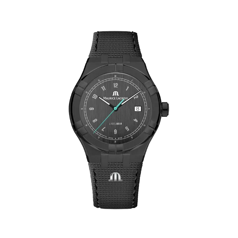 Label Noir Aikon Automatic 42MM klokke svart tekstil