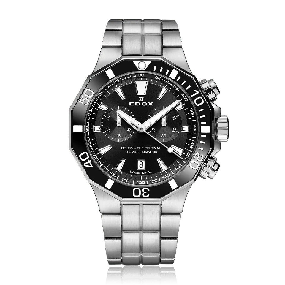 Edox Delfin Chronograph klokke vanntett