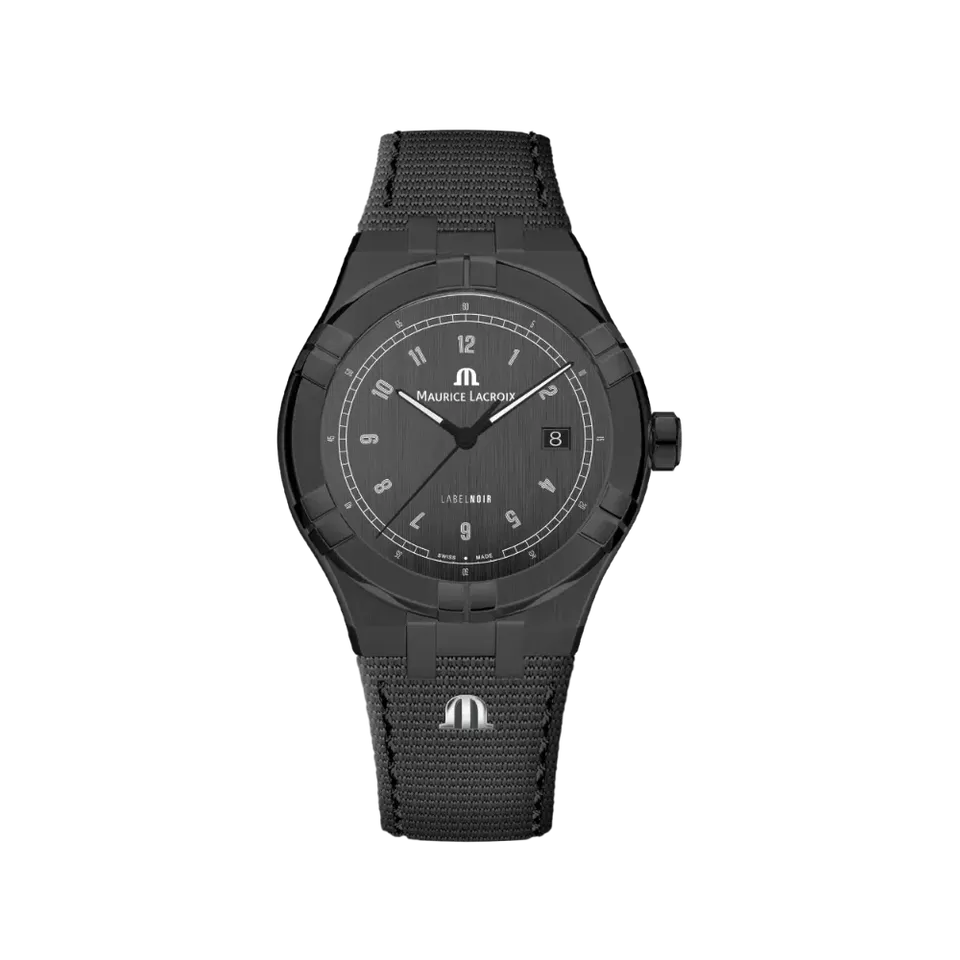 Label Noir Aikon Automatic 42MM klokke PVD satin svart