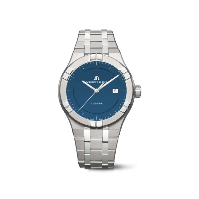 Label Noir Aikon Automatic 42mm klokke titan blå