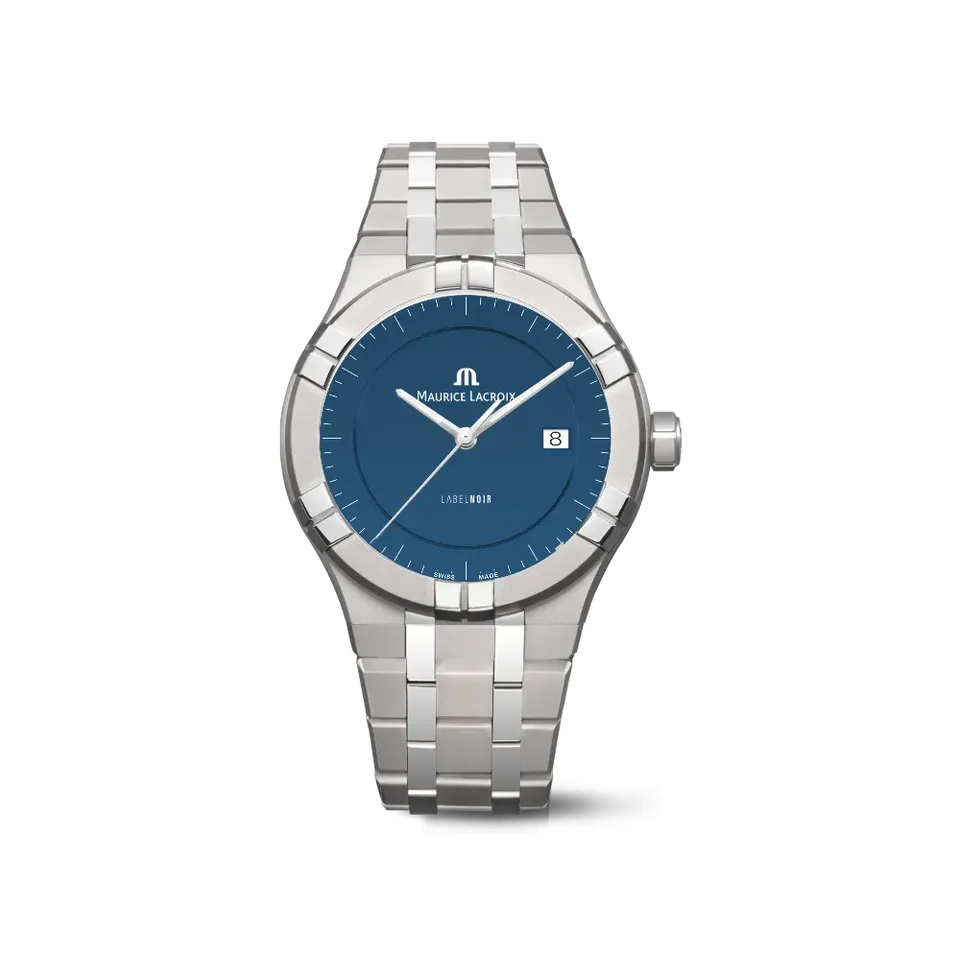 Label Noir Aikon Automatic 42mm klokke titan blå