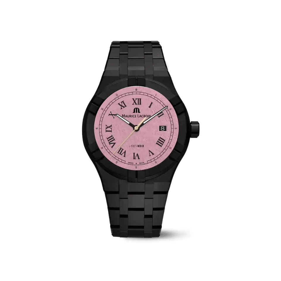 Label Noir Aikon Automatic 42MM klokke keramikk rosa