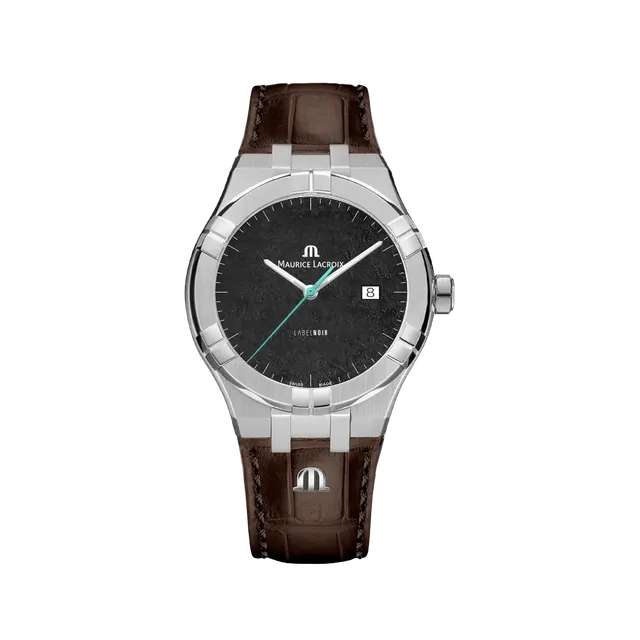 Label Noir Aikon Automatic 42MM klokke stål lyseblå skinn