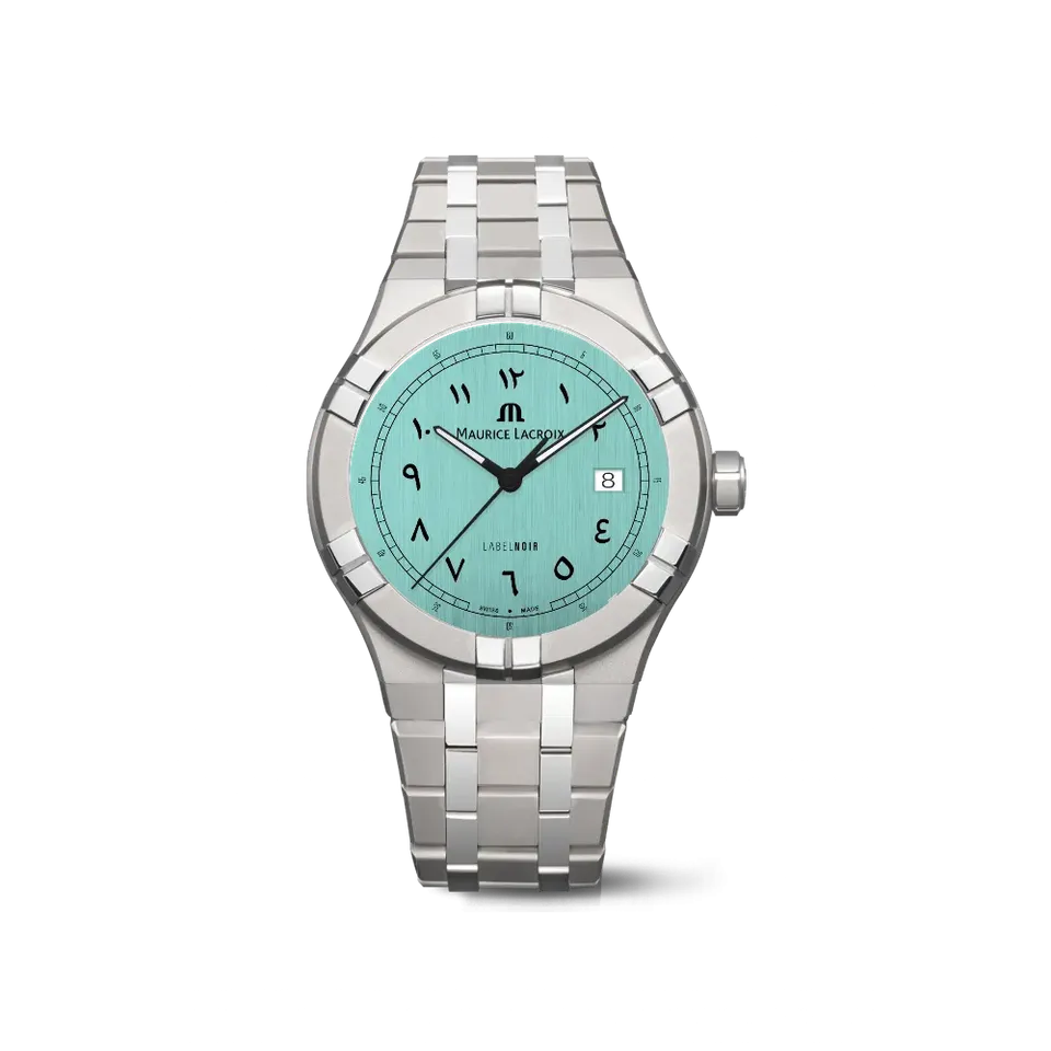 Label Noir Aikon Automatic 42MM klokke titan sateng hvit