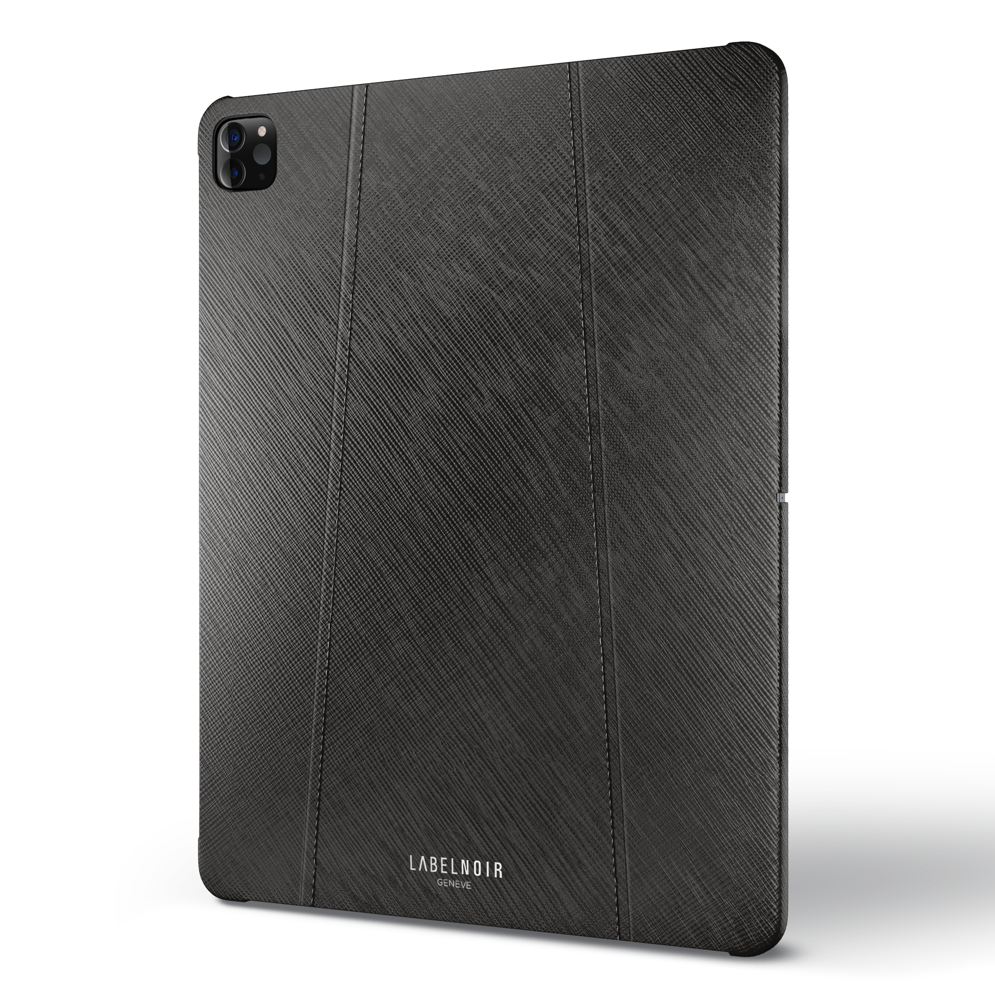 Label Noir iPad Pro 12.9 6th Gen deksel svart saffiano