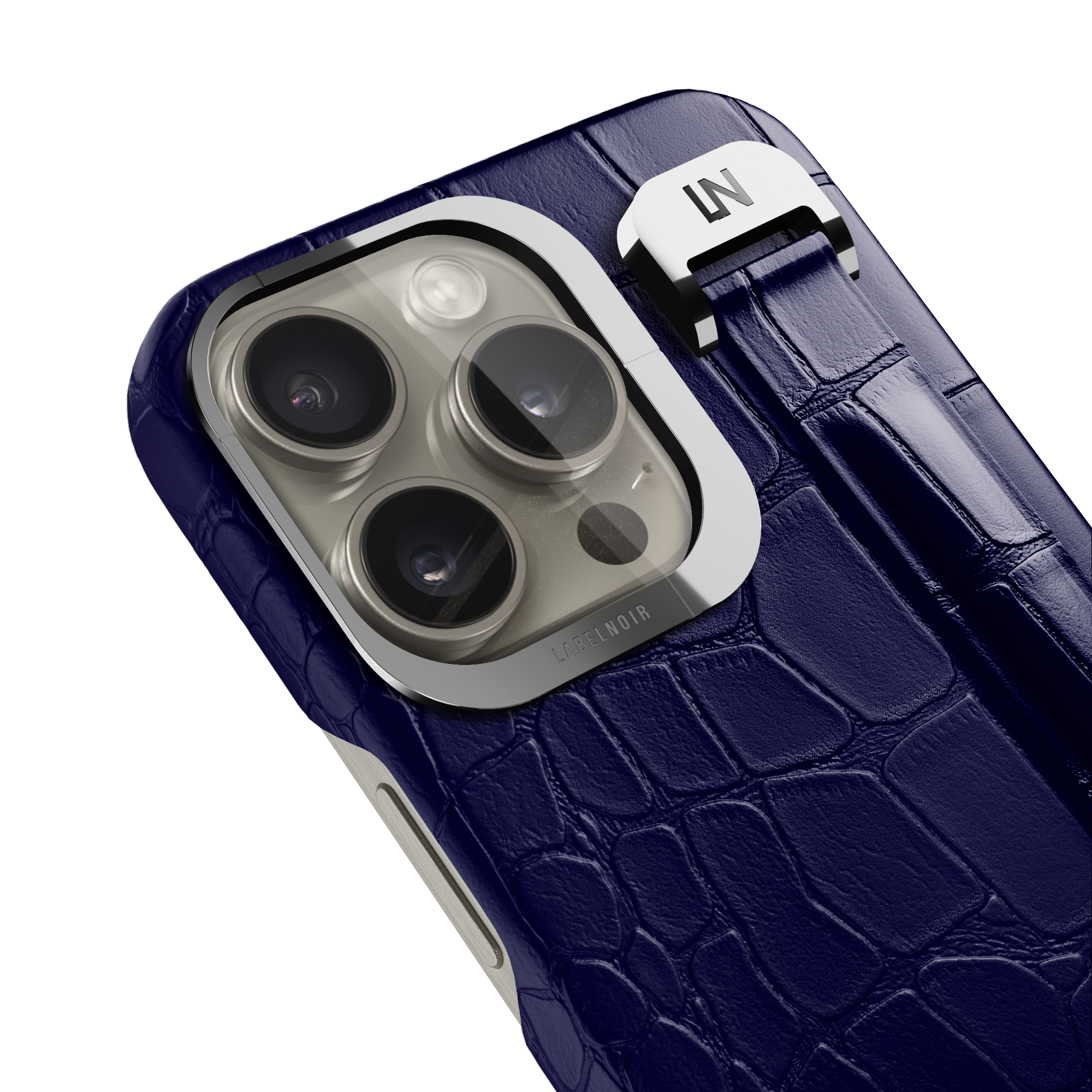 Label Noir Alligator iPhone 15 Pro Max deksel svart MagSafe