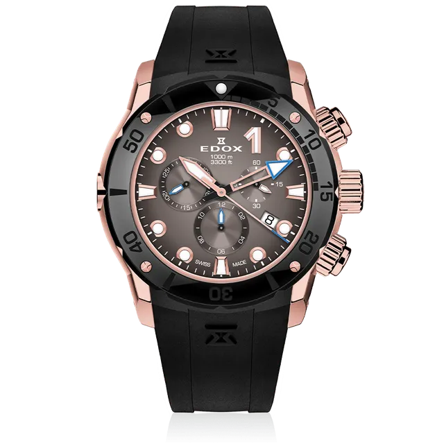 Edox CO-1 Chronograph herreklokke kronograf
