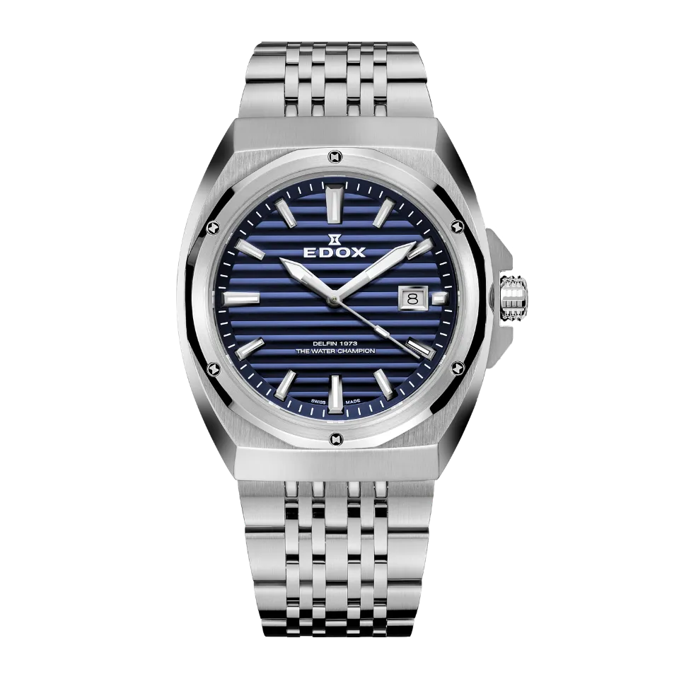 Edox 1973 Date Gents klokke til herre med dato