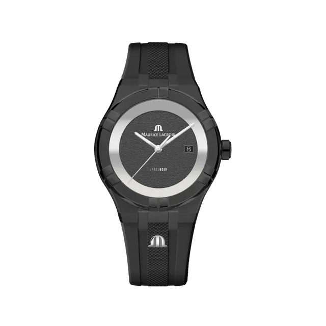 Label Noir Aikon Automatic 42MM herreklokke PVD sort gummi
