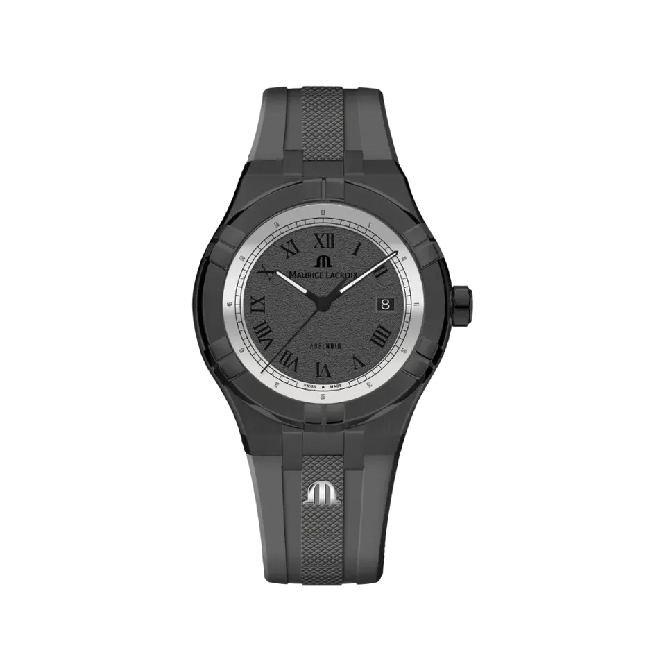 Label Noir Aikon Automatic 42MM klokke PVD gummirem grå