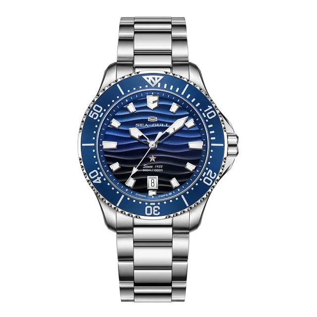 Sea-gull Ocean Pro 816.32.1218 dykkerklokke blå 41mm 300m