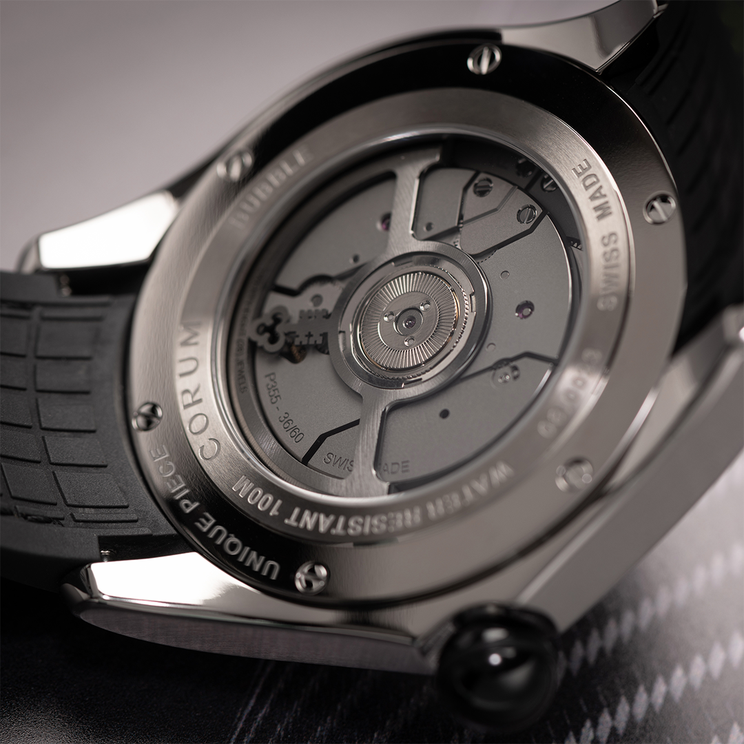 Label Noir Bubble 47 Central Tourbillon klokke neon grønn