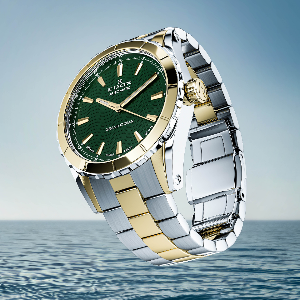 Edox Automatic herreklokke havblå