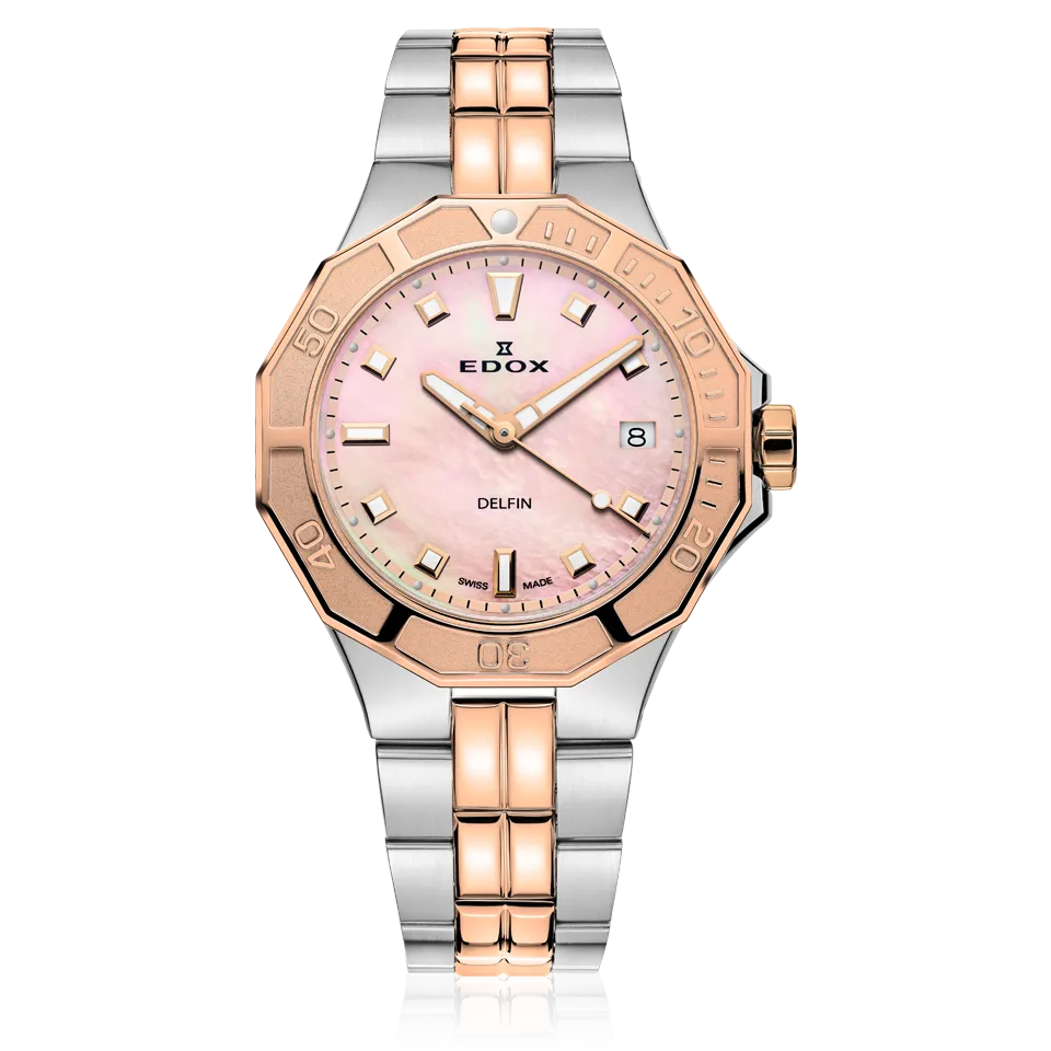 Edox Delfin Diver Date Lady dameklokke dykker