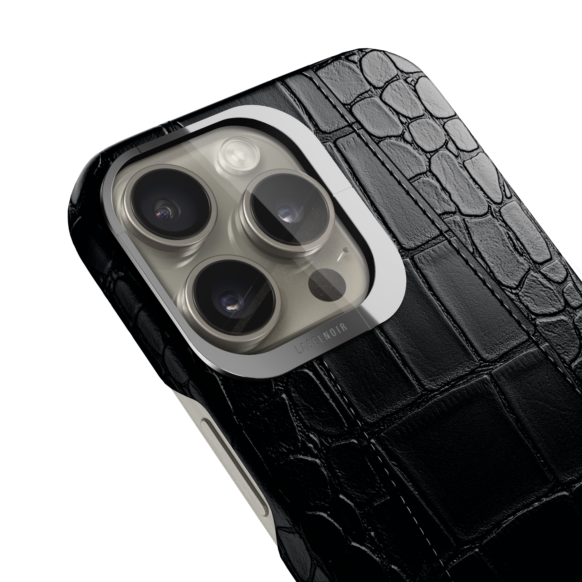 Label Noir Alligator iPhone 15 Pro Max deksel krokodilleskinn