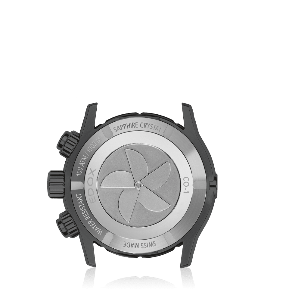 Edox Chronograph herreklokke med kronograf