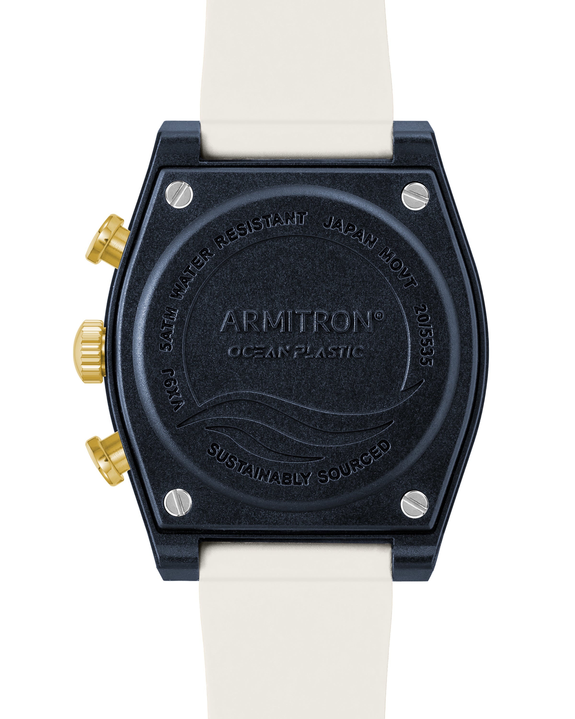 Armitron Wave 40 mm klokke hvit/marine resirkulert